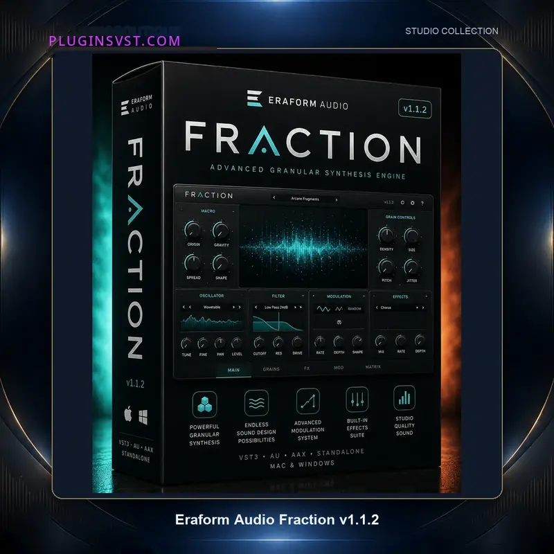 34333-pluginsvst Eraform Audio Fraction 3D box