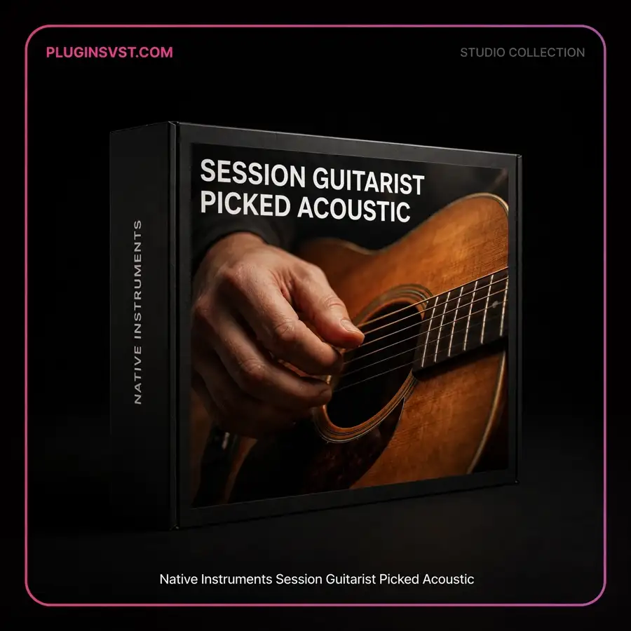 34861-pluginsvst Native Instruments Session Guitarist Picked Acoustic 3D box