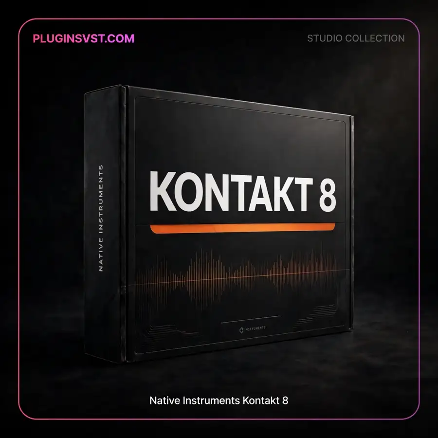 34871-pluginsvst Native Instruments Kontakt 8 3D box