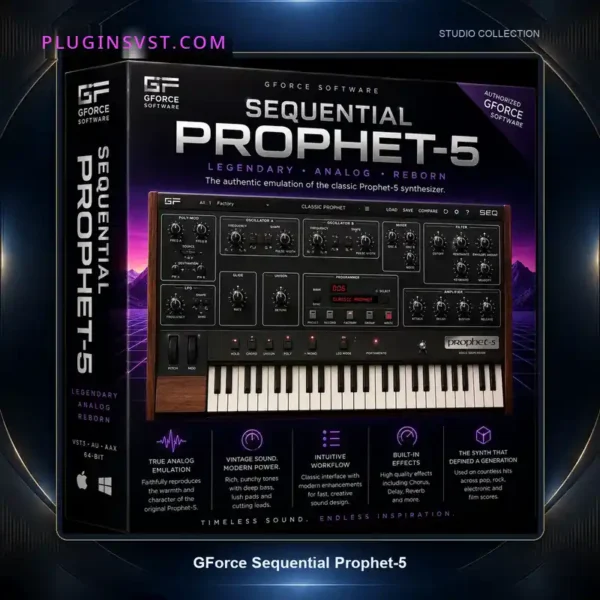 GForce Sequential Prophet-5 3D box