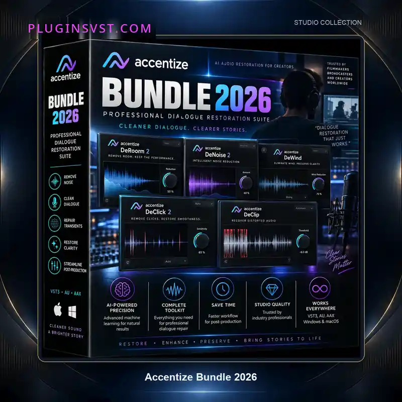 35351-pluginsvst Accentize Bundle 2026 3D box