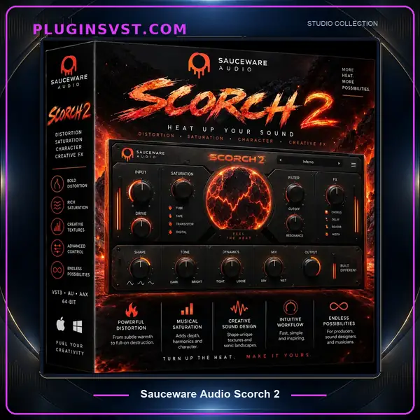 35405-pluginsvst Sauceware Audio Scorch 2 3D box