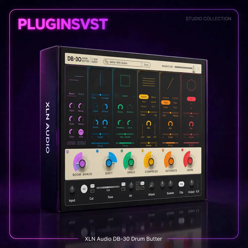 db30-box-pluginsvst XLN Audio DB-30 Drum Butter 3D box